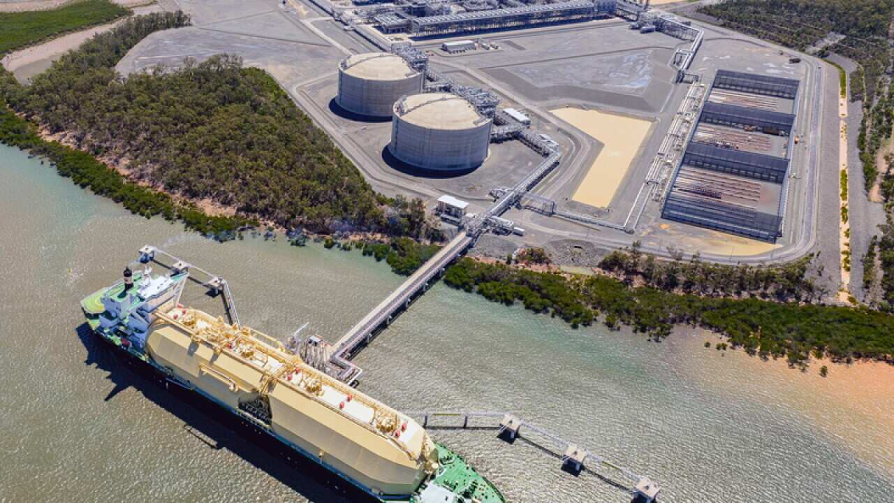Origin Energy's facility at Curtis Island in north Queensland