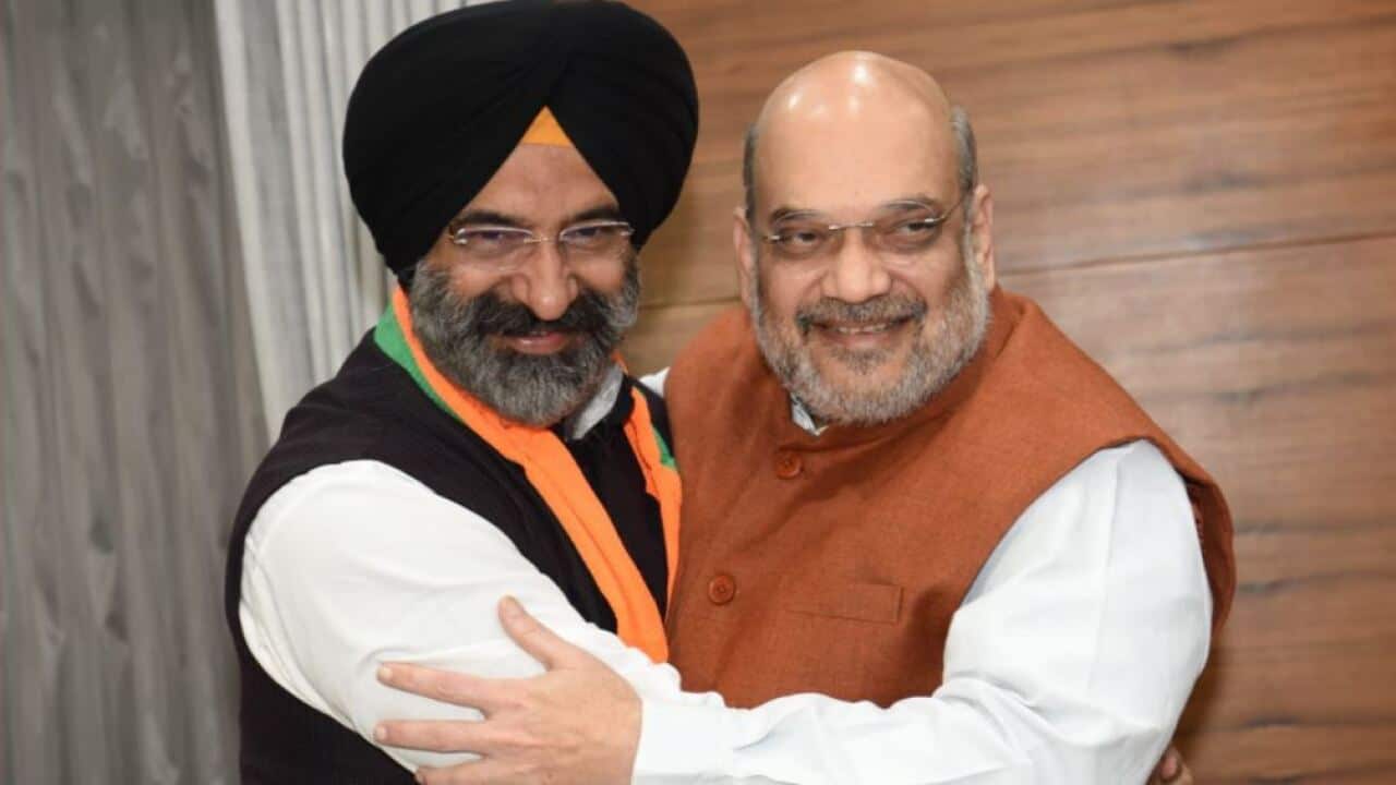 Shiromani Akali Dal leader and Delhi Sikh Gurdwara Management Committee chief Manjinder Singh Sirsa welcomed into the BJP.
