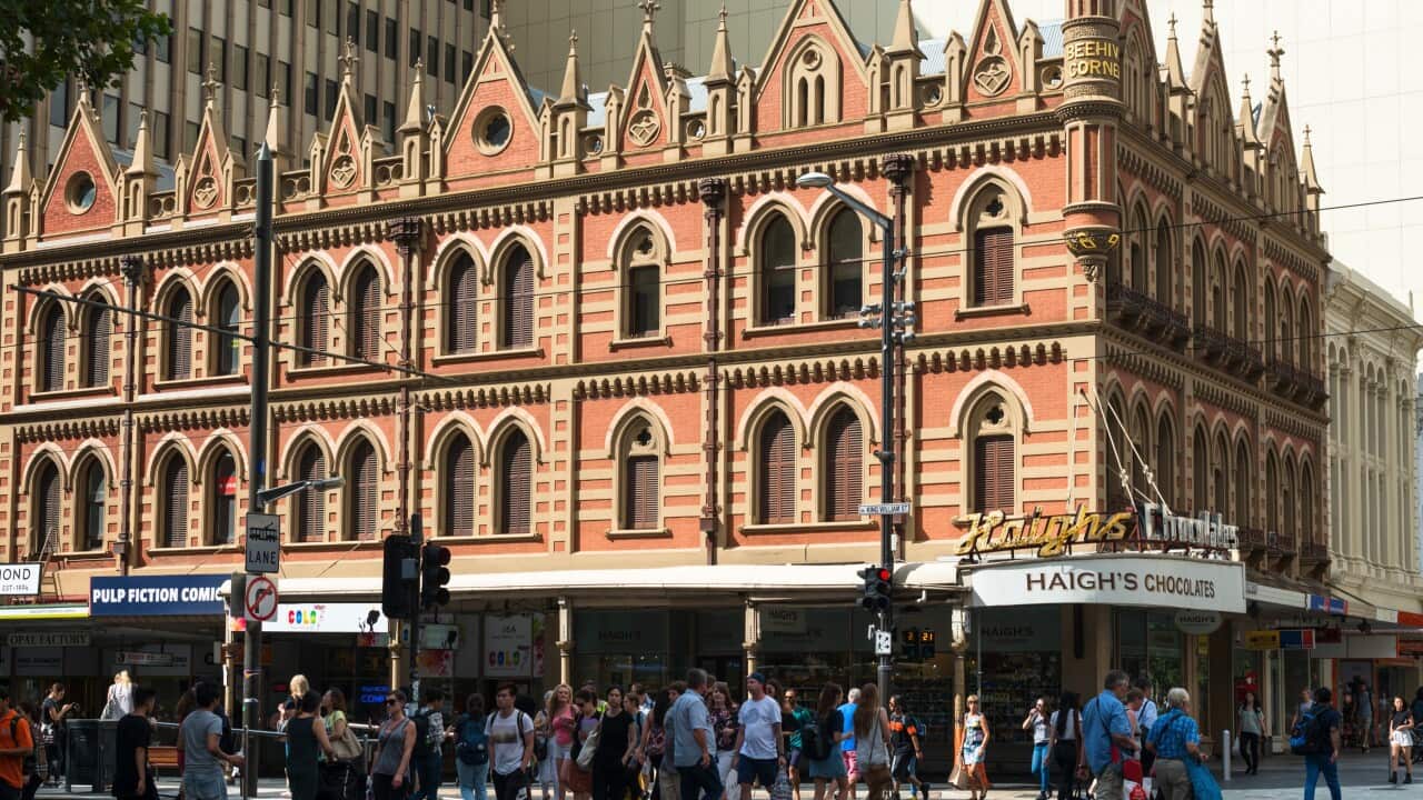 Adelaide's main shopping precinct, South Australia.