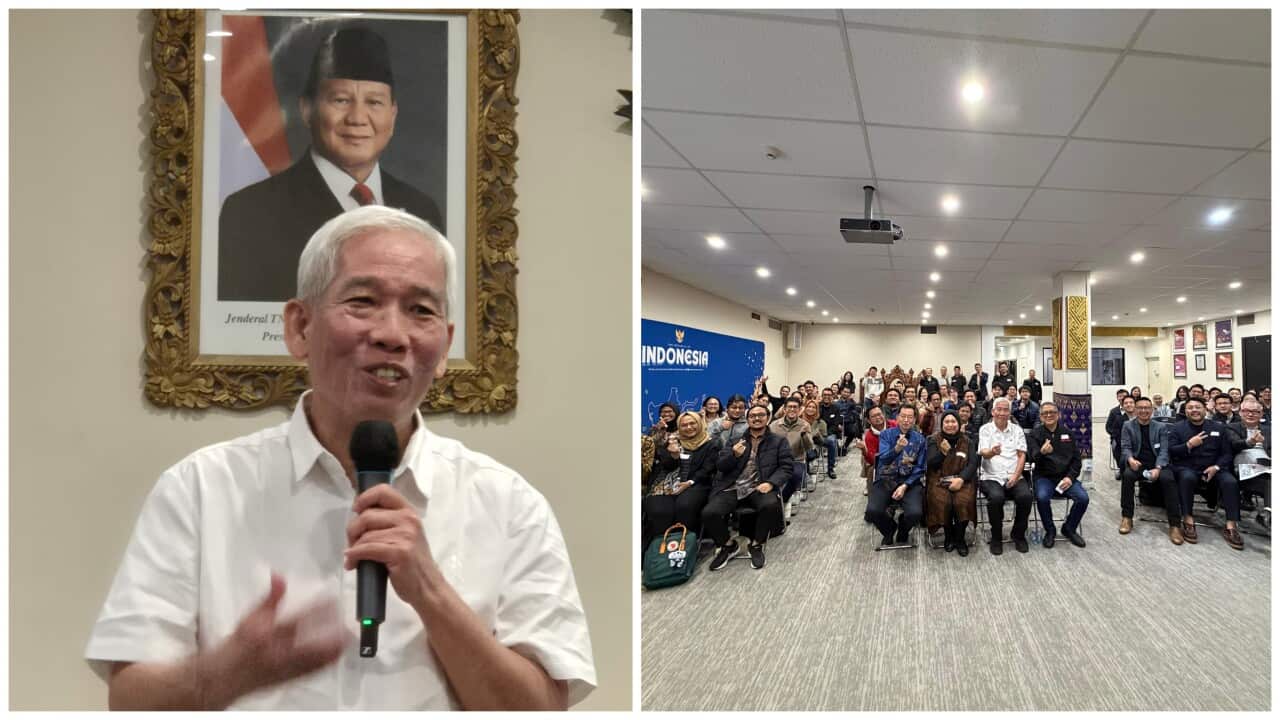 Image 1: Lo Kheng Hong talking about his experience as stocks investor at The Secret of Successful Investment session at Indonesian Consulate General Indonesia in Melbourne - 17 Apr 2026. Courtesy: SPD.
Image 2: Lo Kheng Hong and The Secret of Successful Investment session participants. Courtesy: William Young.