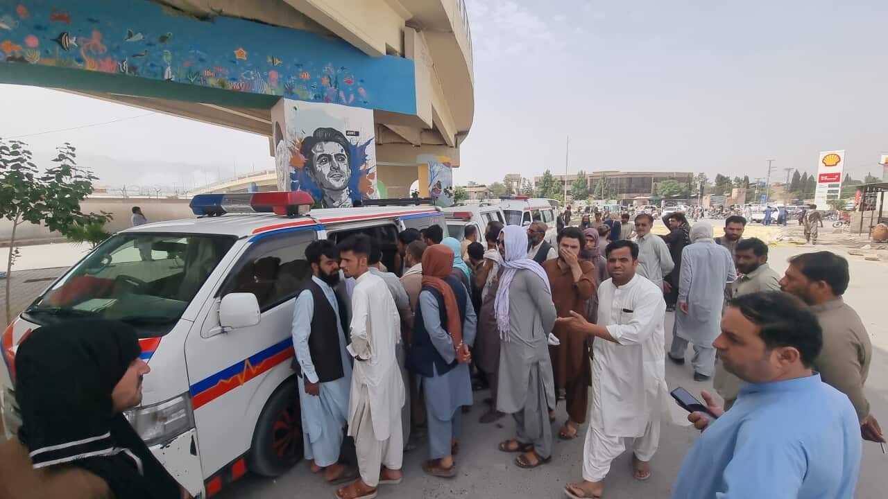 Protest against militants attack that killed Police in Balochistan