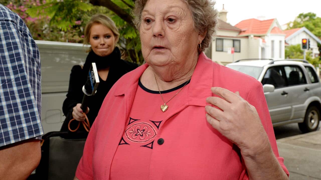 Barbara Stiff outside Waverley court in Sydney