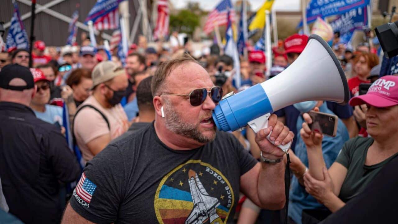 Philadelphia Convention Center as the counting of ballots continues