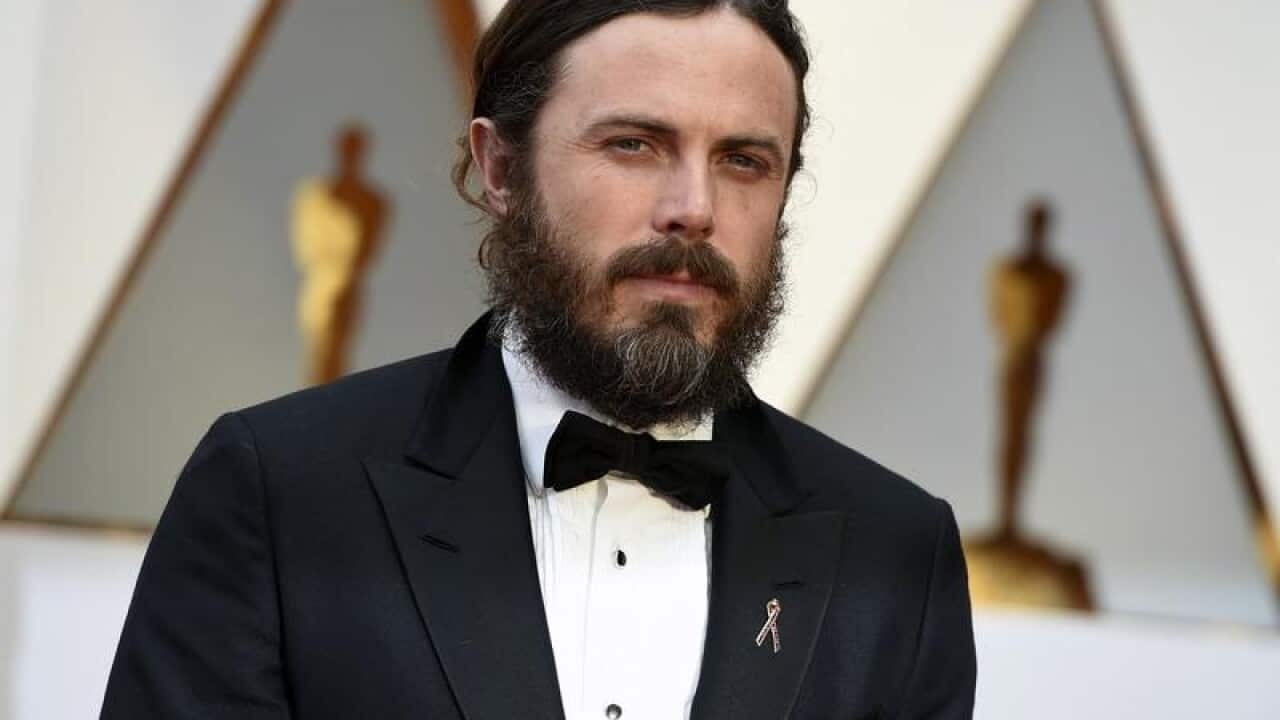 Casey Affleck arrives at the 2017 Oscars in Los Angeles
