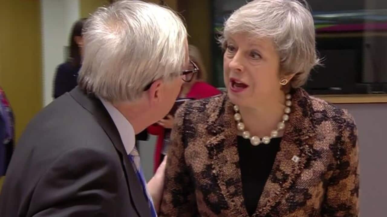 Jean-Claude Juncker and Theresa May