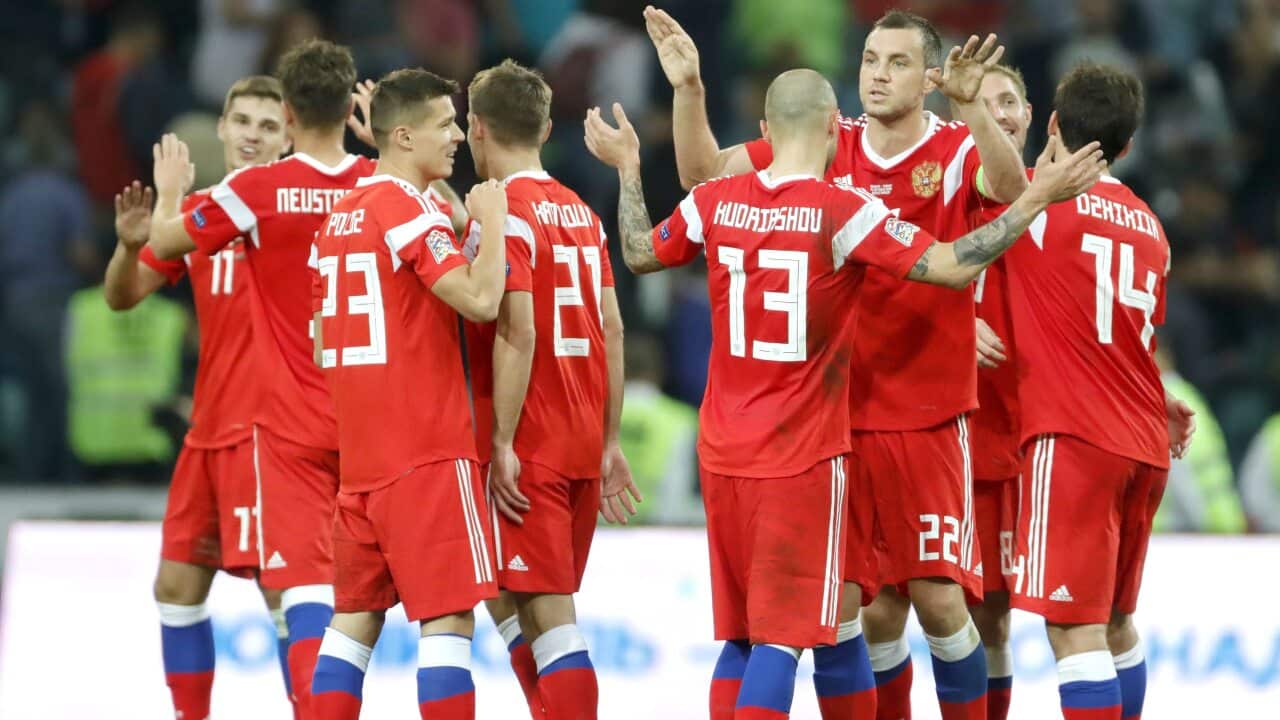 Roman Neustadter Denis Cheryshev Russia Turkey UEFA Nations League