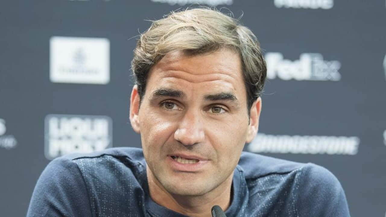 Roger Federer, Stuttgart press conference.