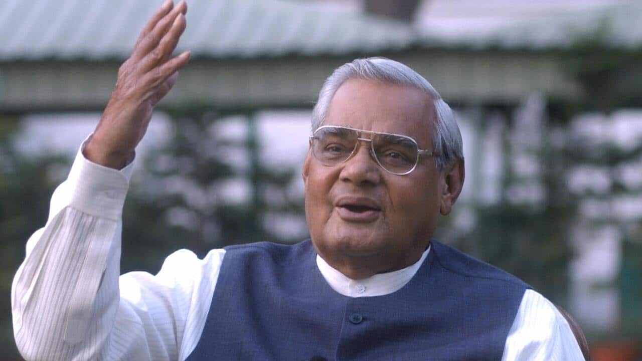India's Prime Minister Atal Bihari Vajpayee