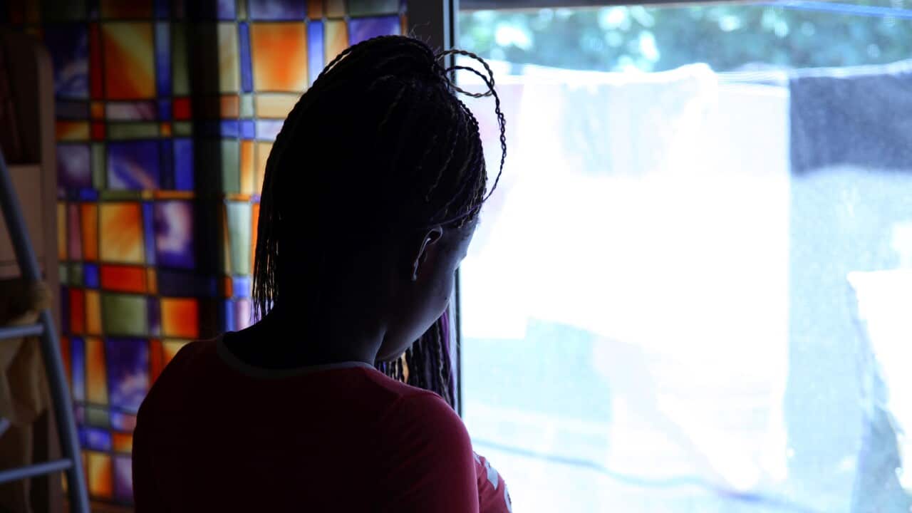 Nigerian former sex worker “Beauty” at a social support centre for trafficked girls near Catania in Italy.
