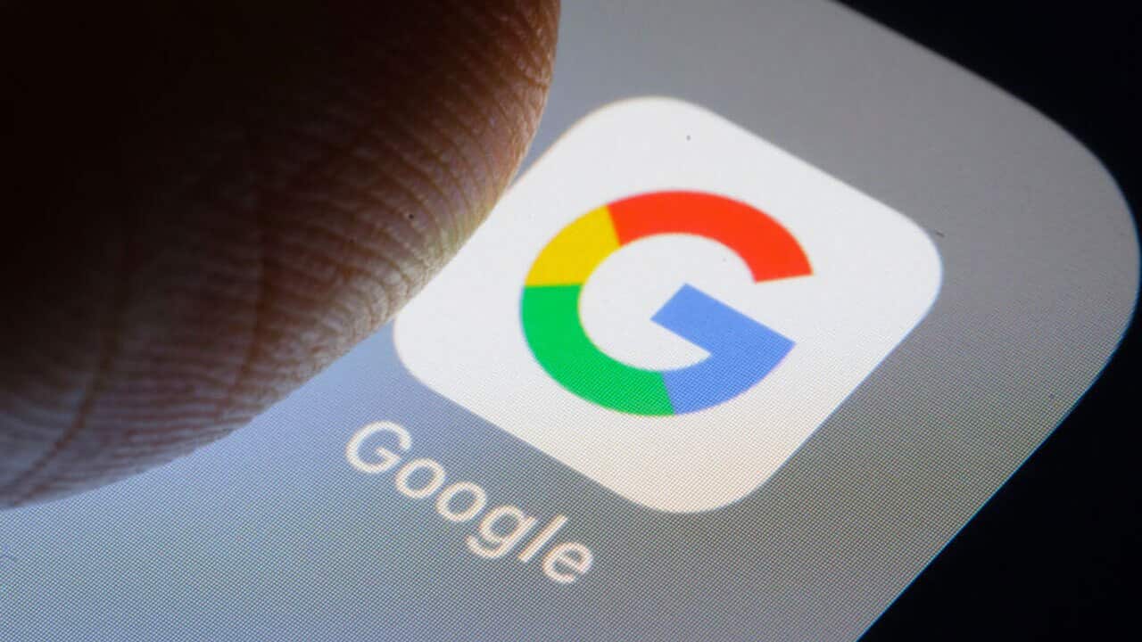In this photo illustration the app of google is displayed on a smartphone on March 03, 2018 in Berlin, Germany