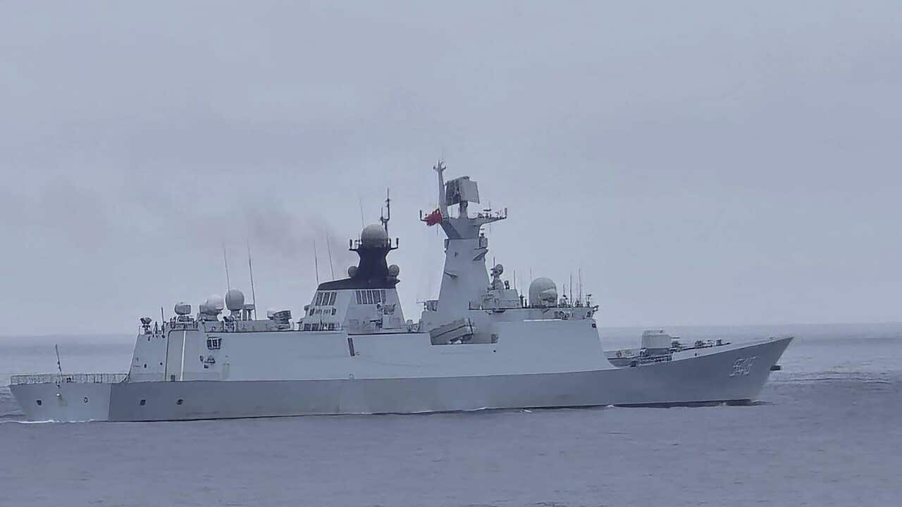 A Chinese navy vessel
