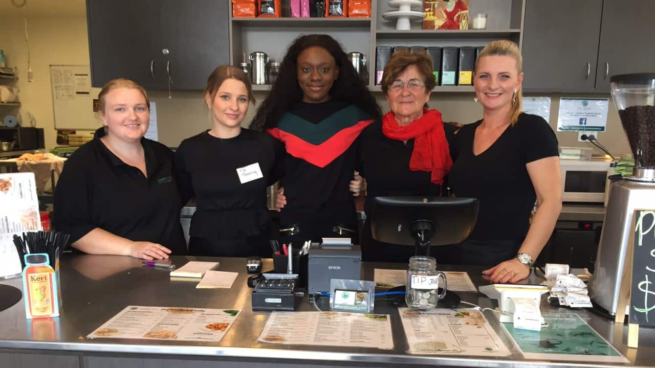 Pemba and her former colleagues at the Harmony on Carmody Cafe (Amy Chien-Yu Wang)