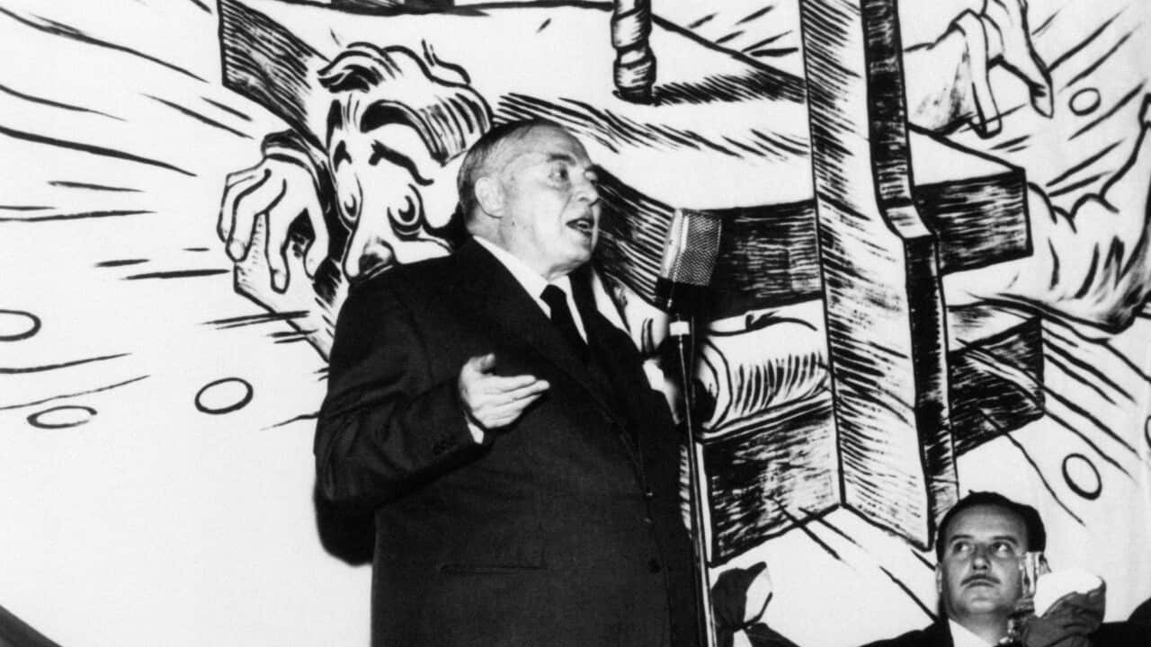 An assembly held by Guglielmo Giannini