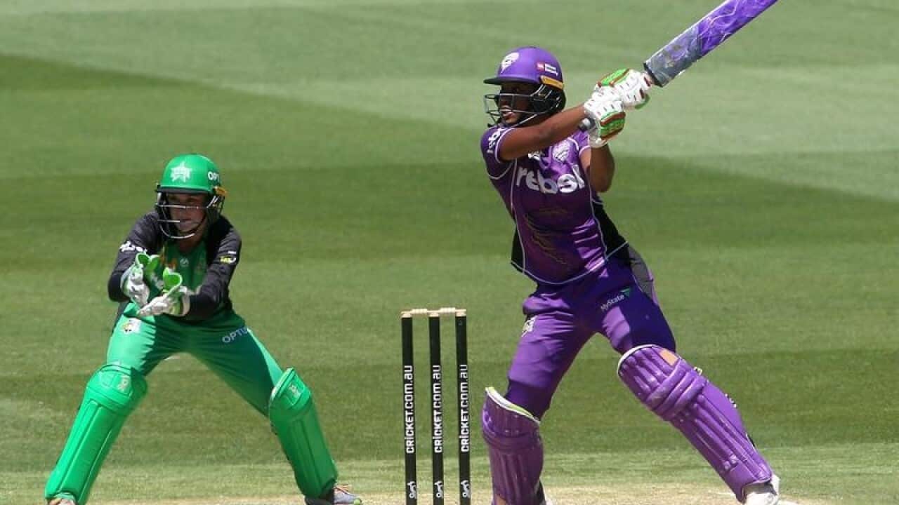 Hayley Matthews of the Hobart Hurricanes