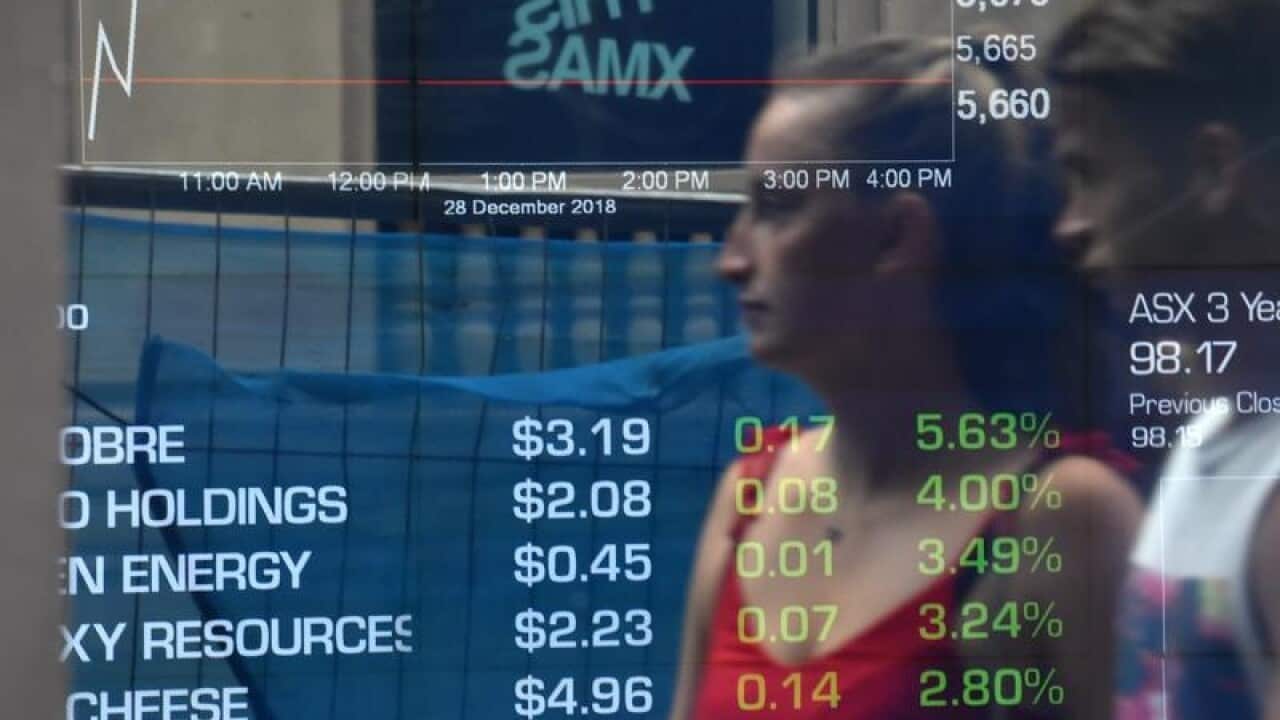ASX board.