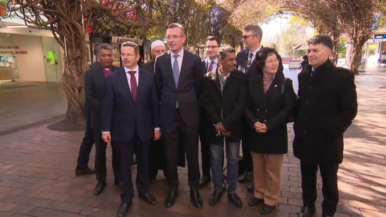 New South Wales Premier Dominic Perrottet with leaders from religious and multicultural communities.