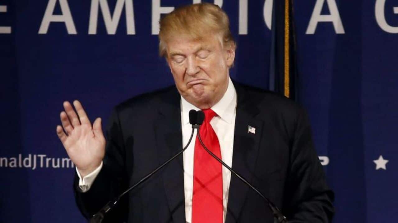 Republican frontrunner Donald Trump