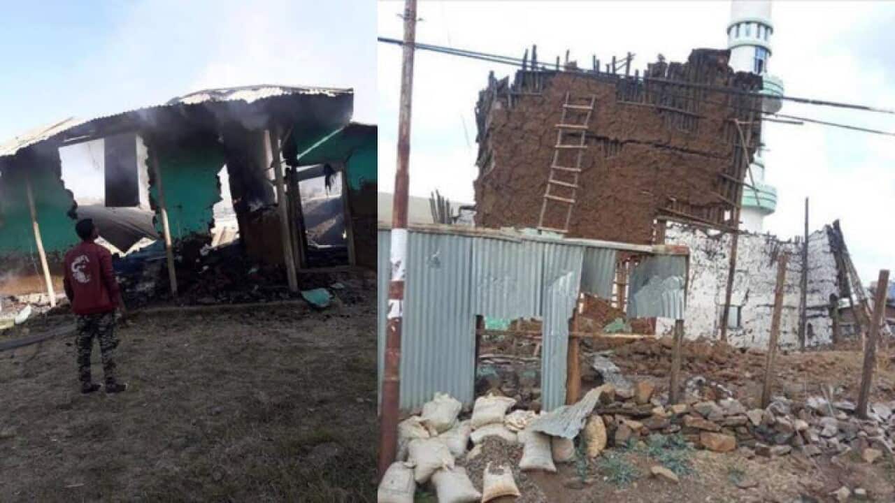 Arson attack in Mota