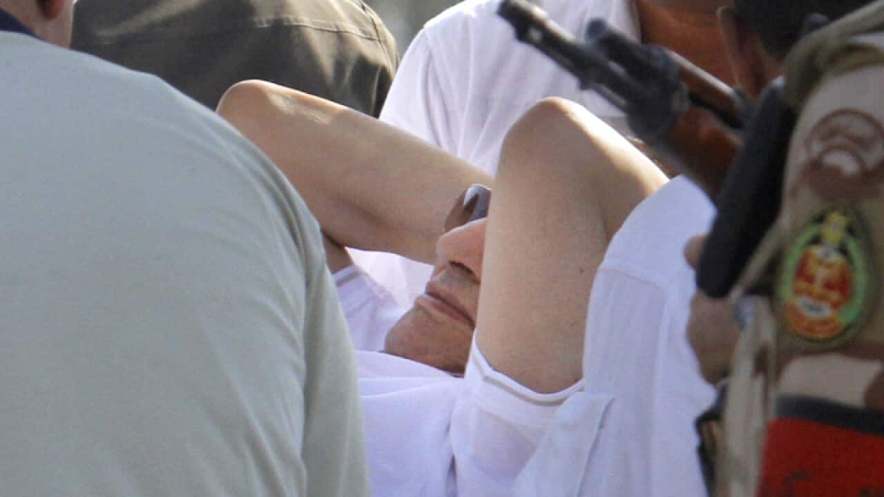 Former Egyptian leader Hosni Mubarak.