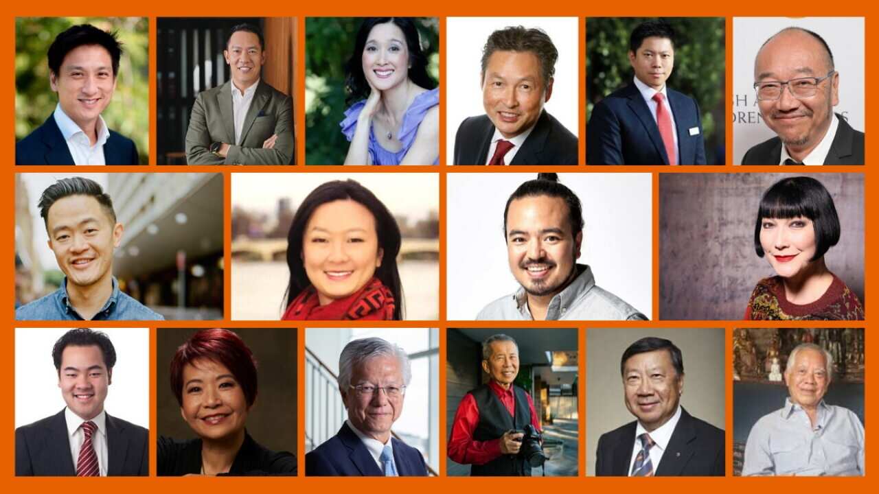 These 16 Asian Australians all signed an open letter deploring increased reports of racism during the COVID-19 pandemic.
