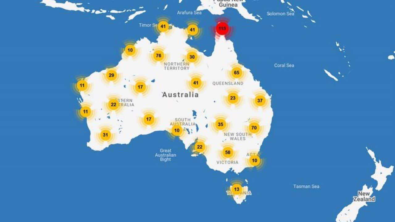 Austlang map