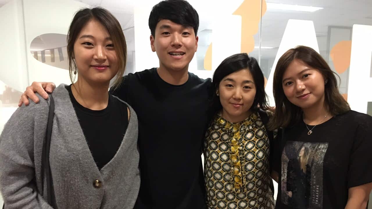 Four speakers Heejin Hailey Ryu, Martin Kim, Han Eol Hur, and Stephanie S Choi joins SBS Korean program.
