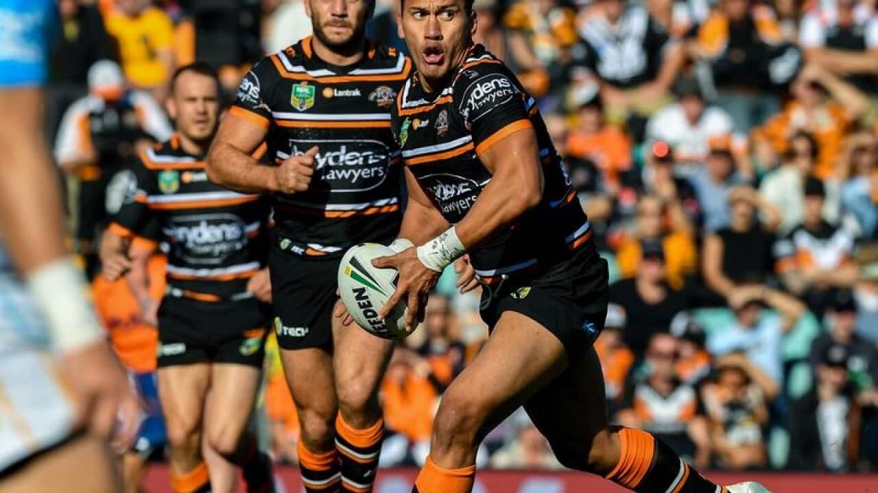 Elijah Taylor of the West Tigers