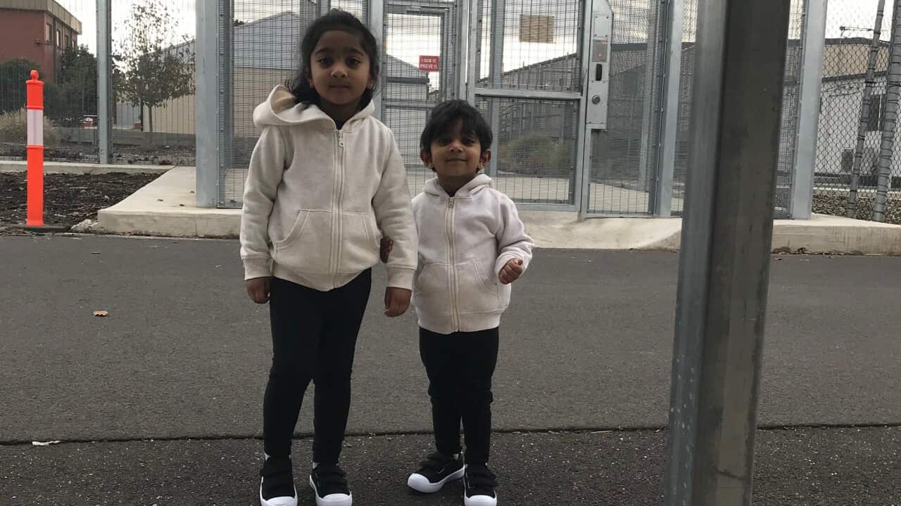 Kopika and Tharunicaa on Christmas Island.