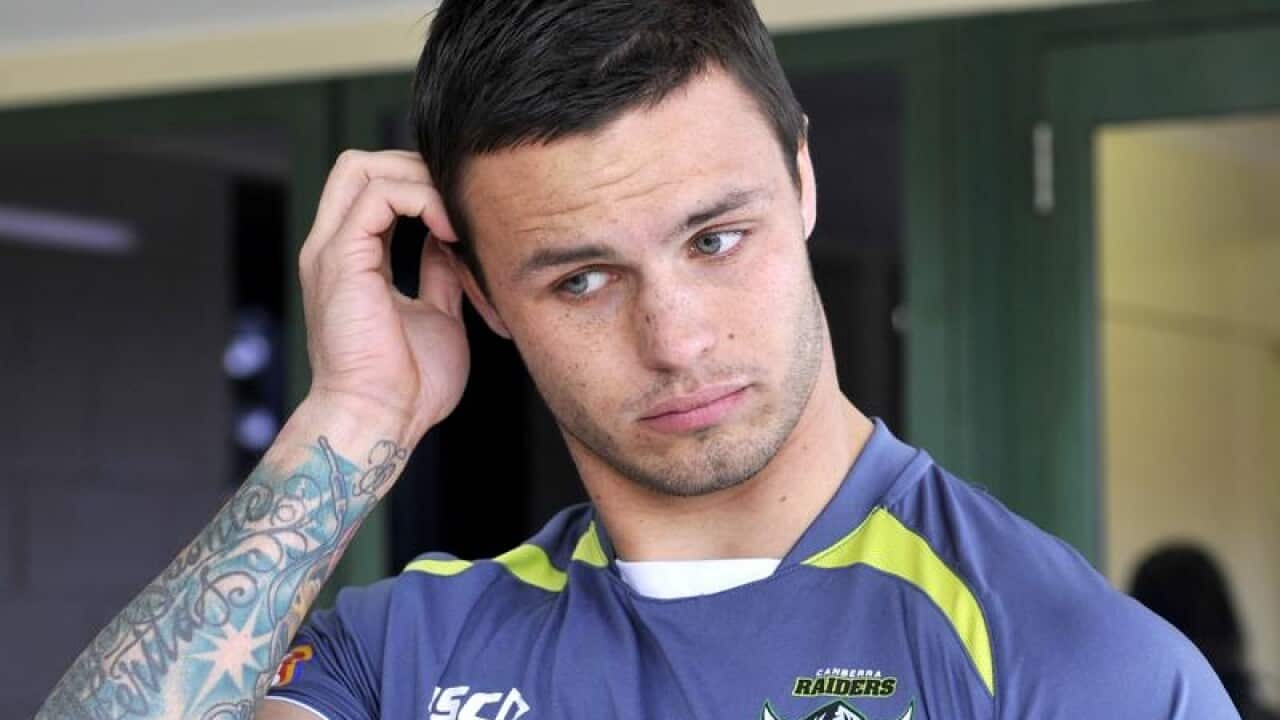 Sandor Earl speaking to the media