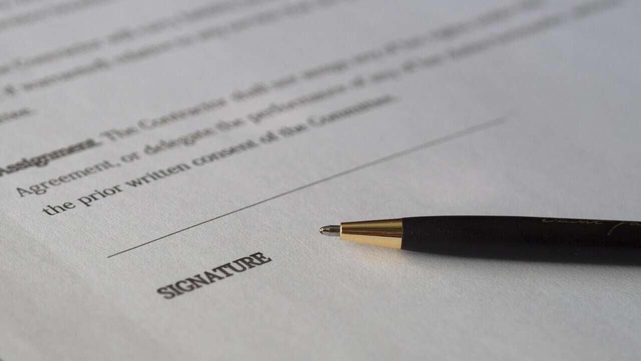 Sign contract
