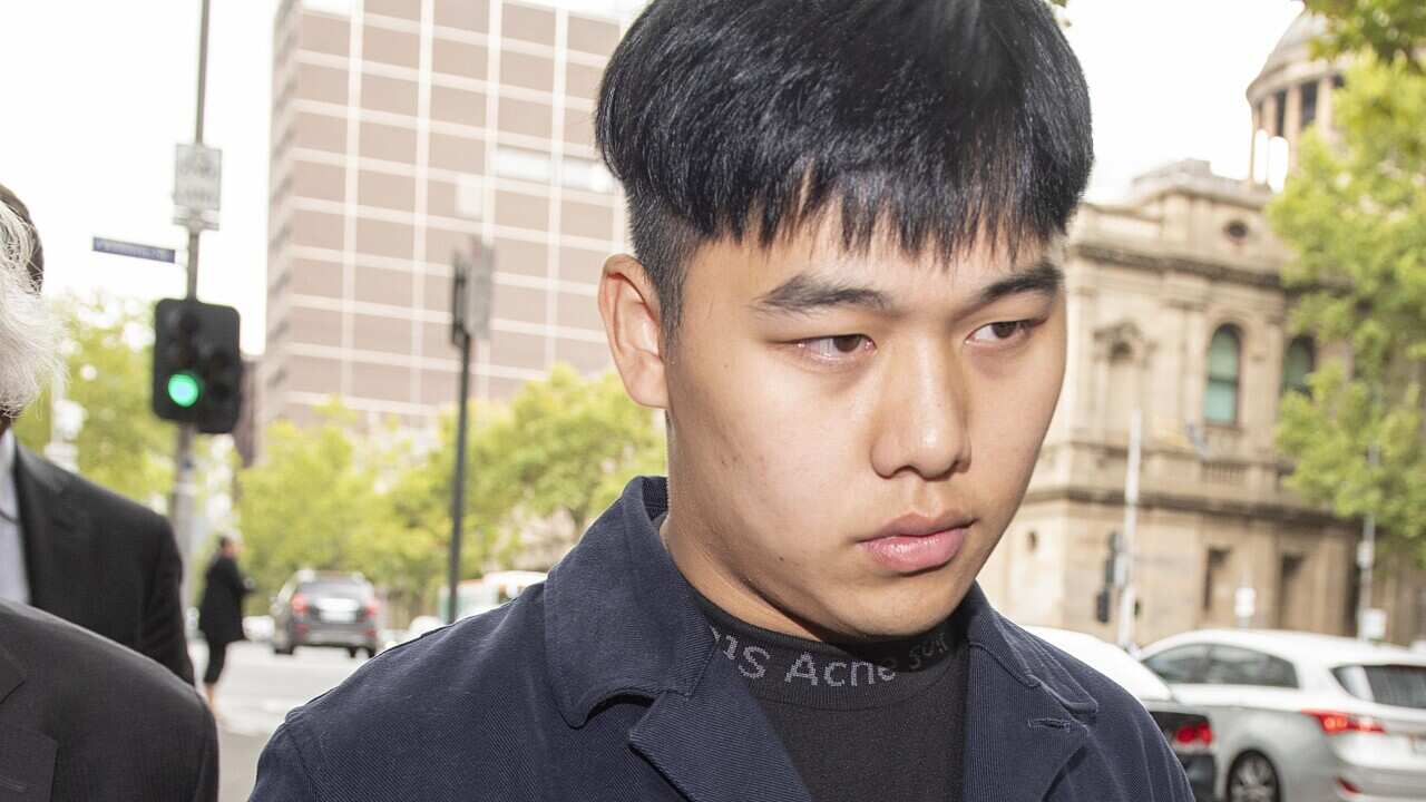 Cheng Lu leaves the Melbourne Magistrates Court, Melbourne, Monday, April 1, 2019. Cheng Lu allegedly threw a cat out a window from a high-rise apartment building and was charged with animal cruelty. (AAP Image/Ellen Smith) NO ARCHIVING
