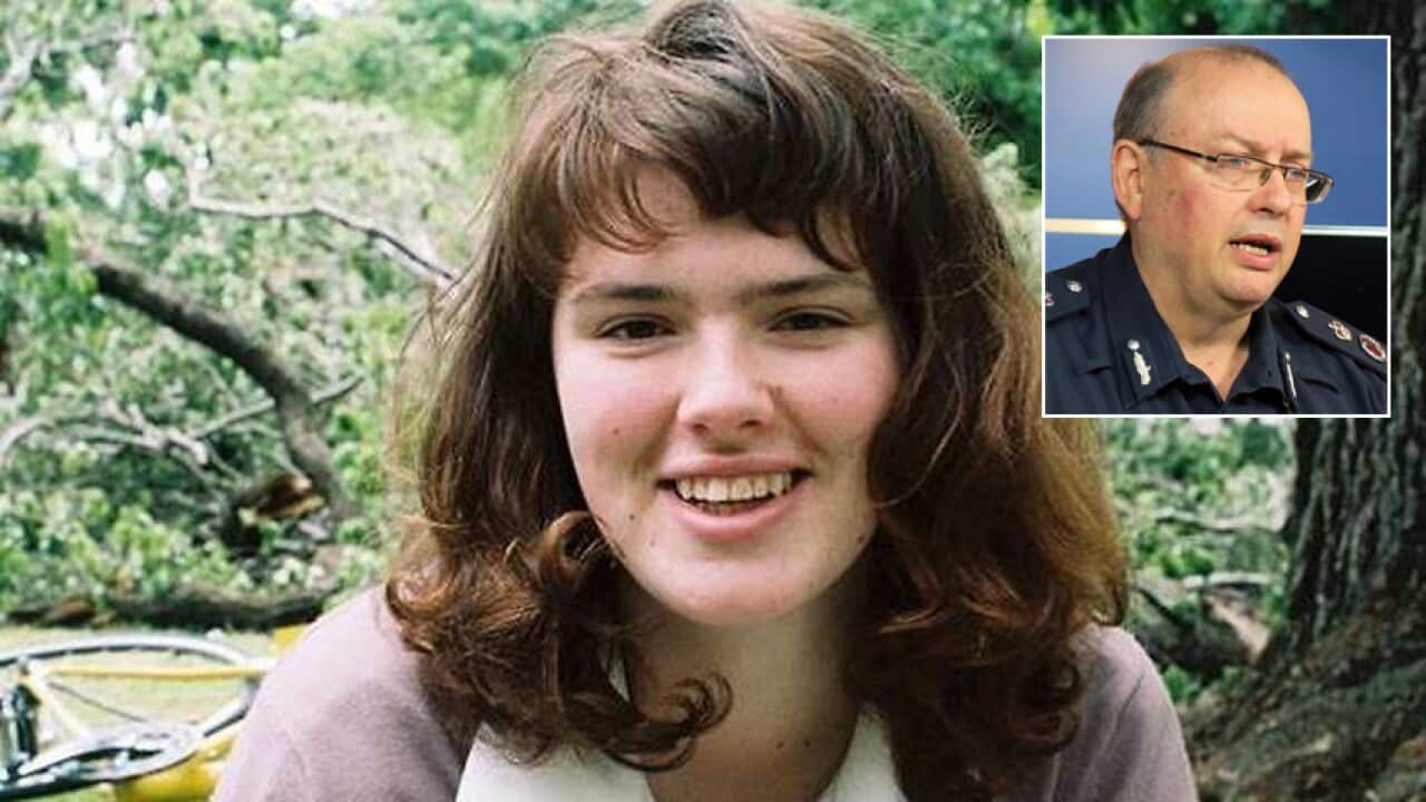 Eurydice Dixon (left); Victoria Chief Commissioner Graham Ashton.