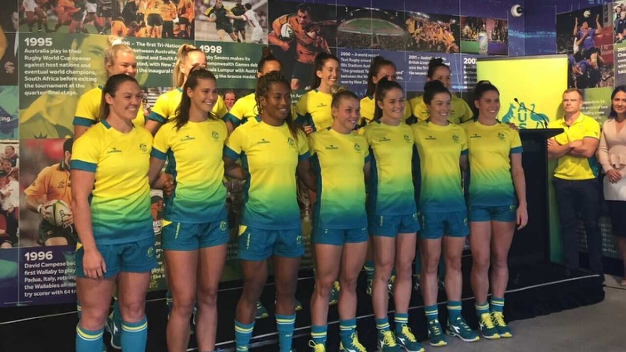 The Australian Women's Sevens Rugby team