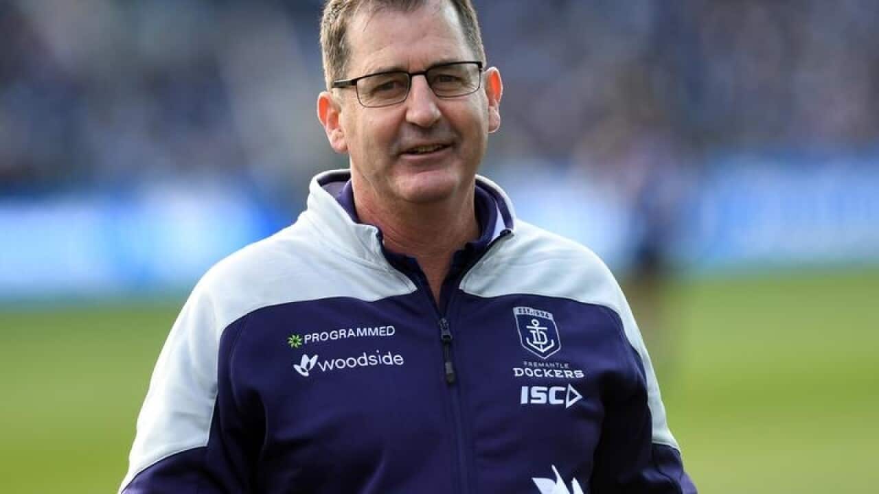 Coach of the Dockers Ross Lyon
