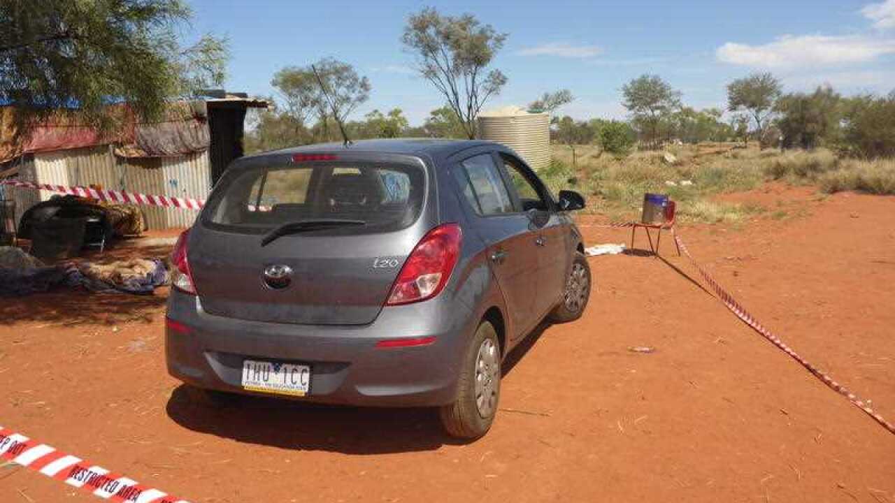 A supplied image obtained Thursday, Dec. 1, 2016 of a grey Hyundai i20. Northern Territory