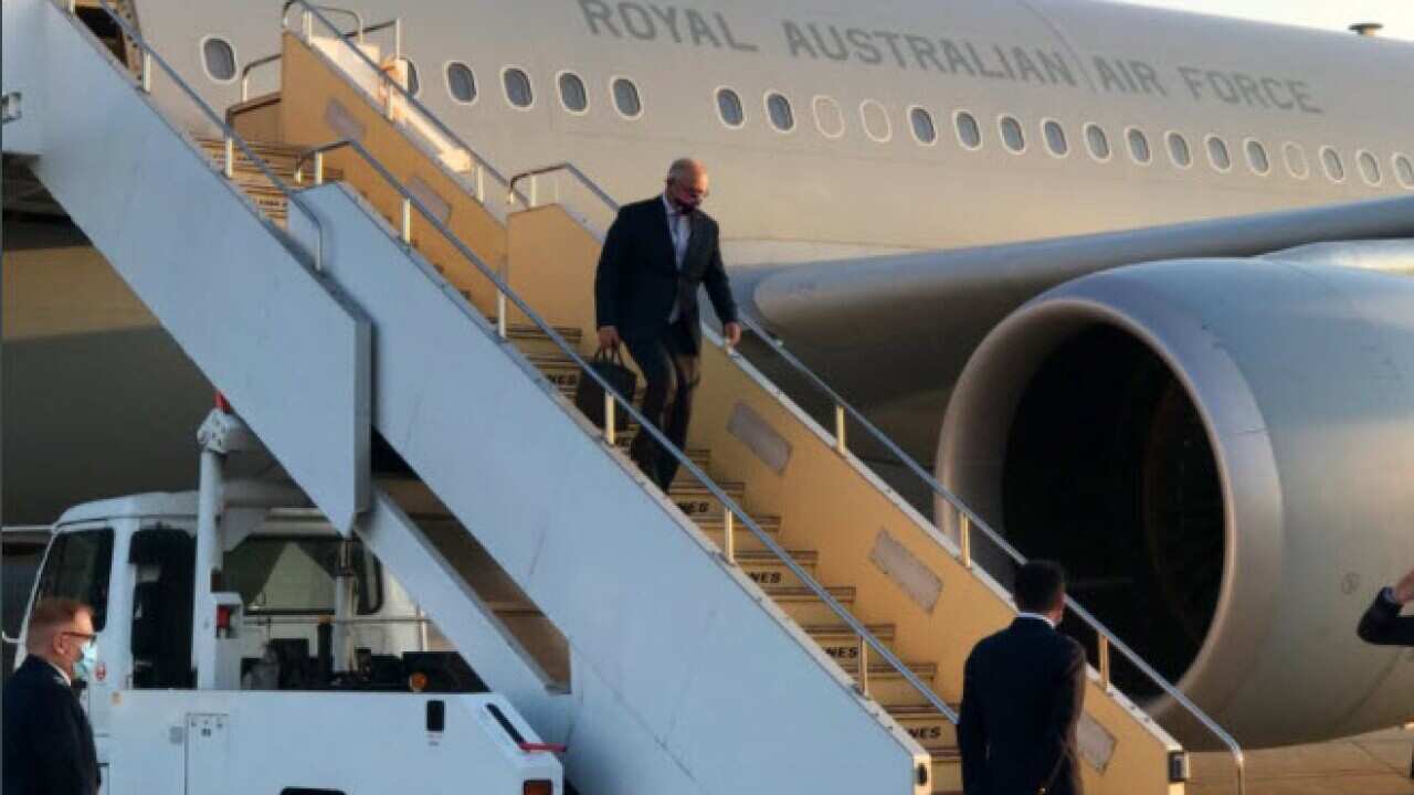 Prime Minister Scott Morrison arrives in Tokyo ahead of a meeting with his Japanese