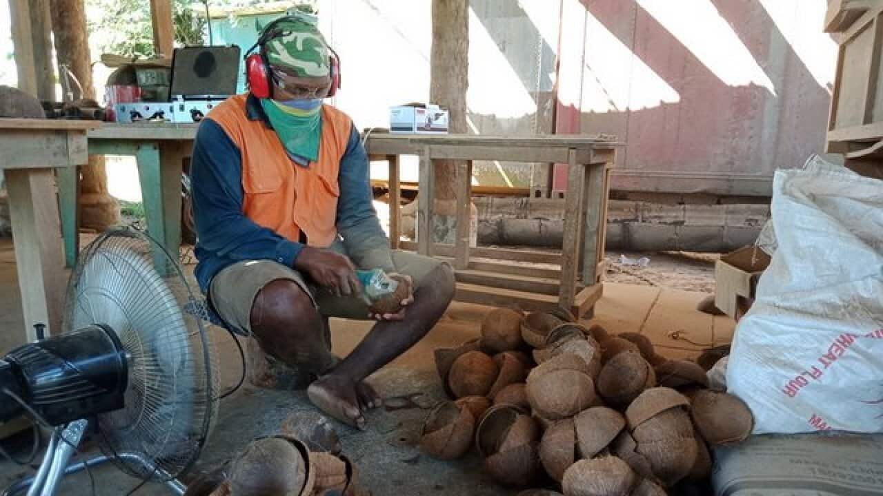 The humble coconut is bring economic development in Solomon Islands.