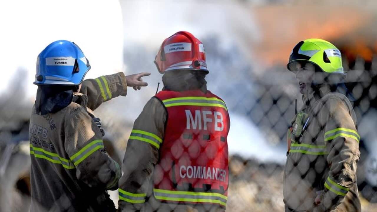 RECYCLING CENTRE FIRE MELBOURNE