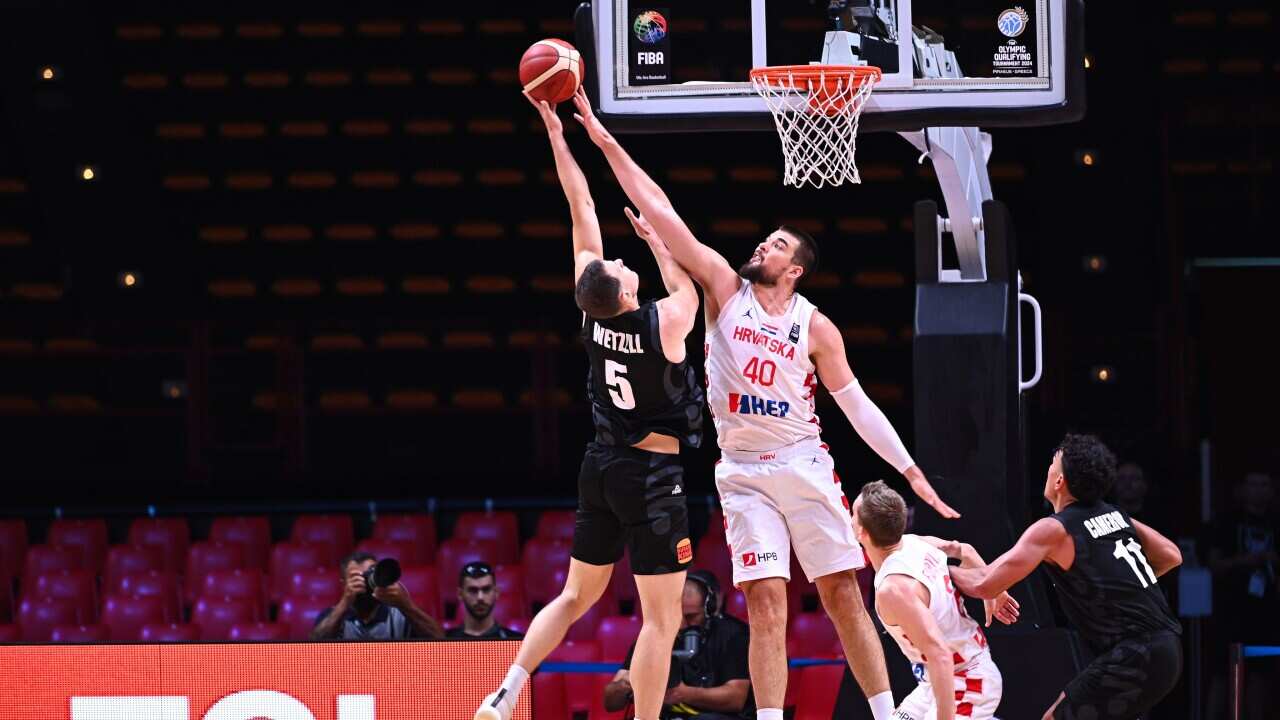 International Basketball match - Croatia vs New Zealand - FIBA Olympic Qualifying Tournaments
