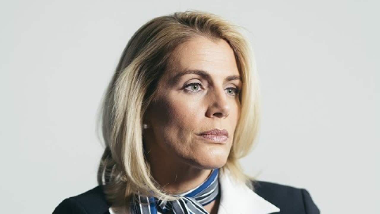 Sara Nelson, the president of the Association of Flight Attendants union.