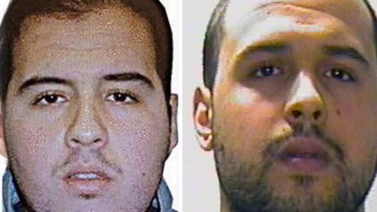 Brahim El Bakraoui (L) Khalid El Bakraoui