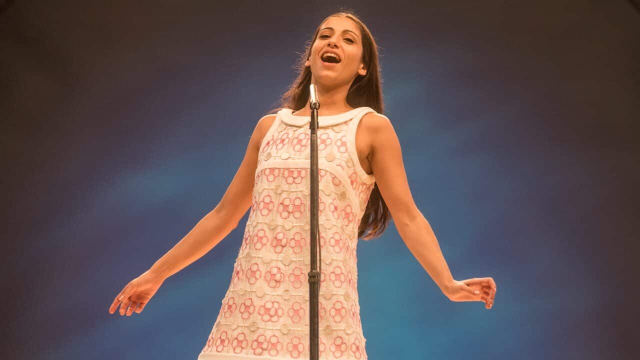 Carolina Yuste as Massiel in 'The Song Contest'.