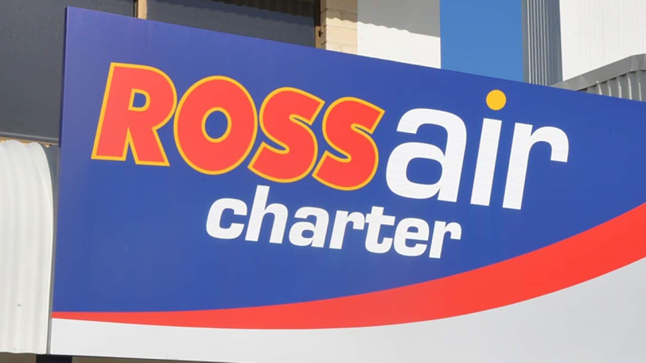 Rossair flight charter sign