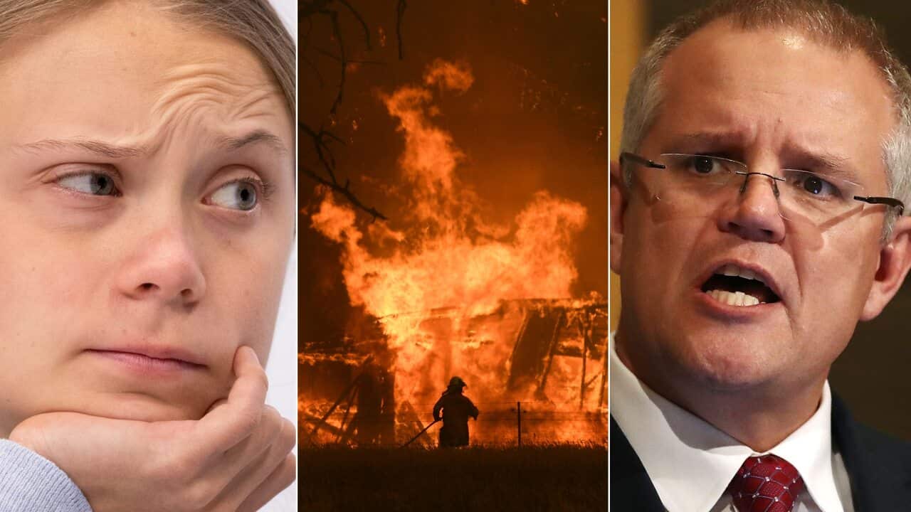 Ms Thunberg has questioned the political response to Australia's bushfire crisis.