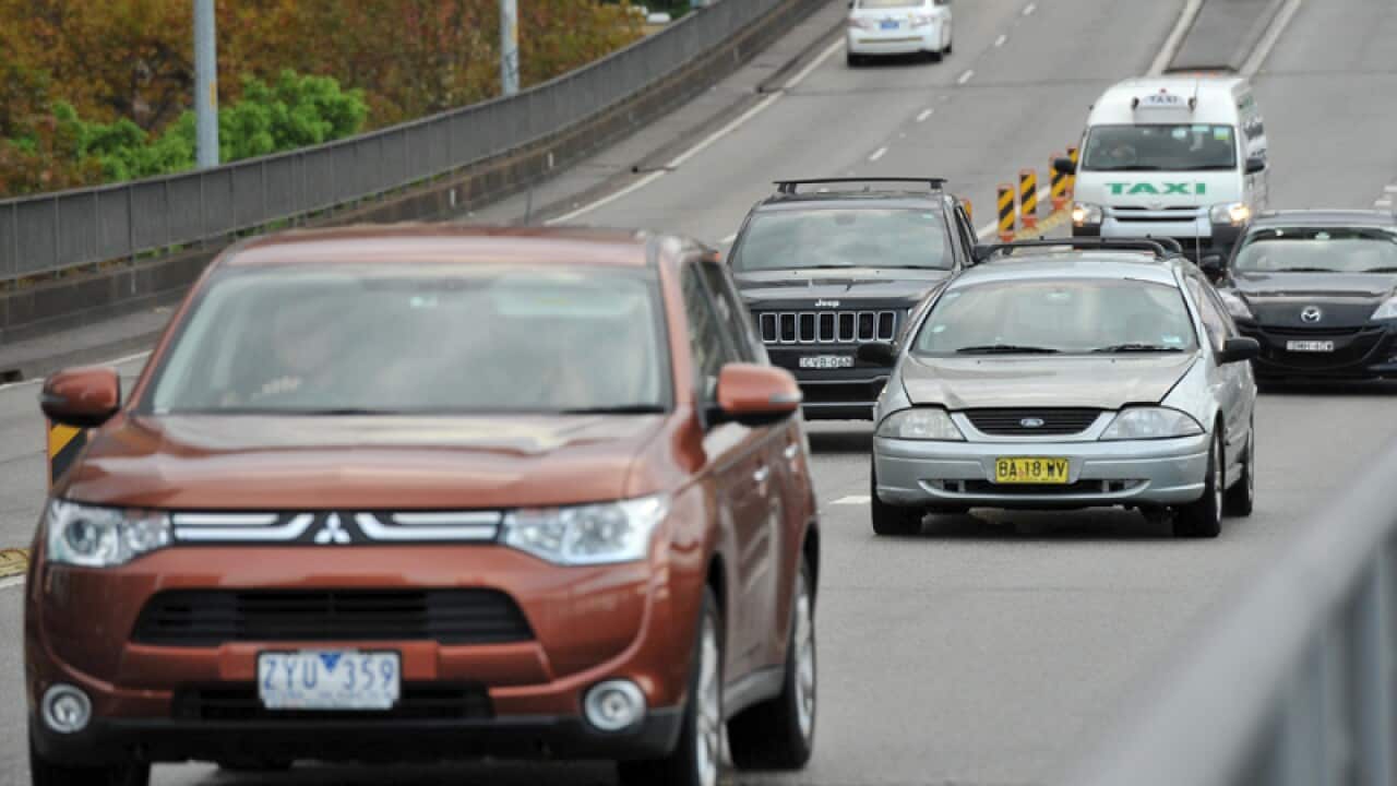 Cars on a motorway