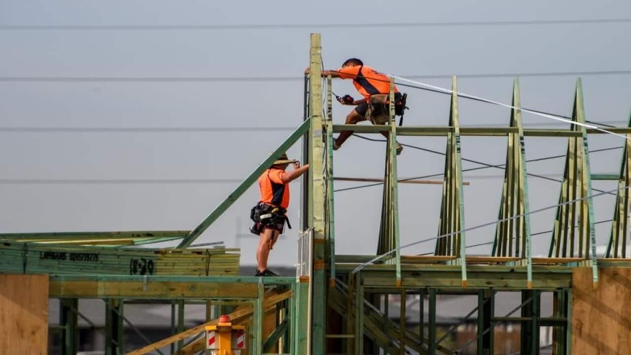 Two builders at work in Sydney