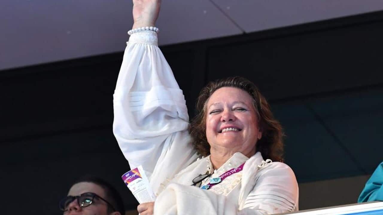 A file image of Australia's richest woman Gina Rinehart