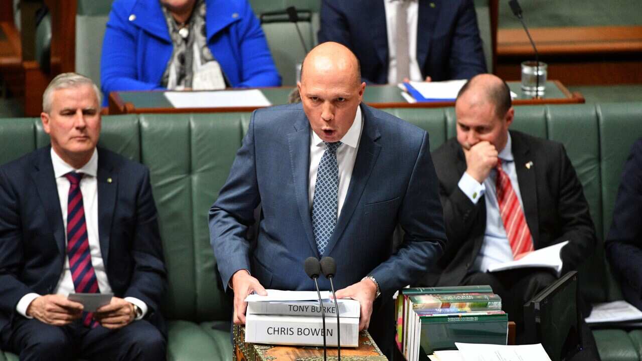 Peter Dutton in Question Time