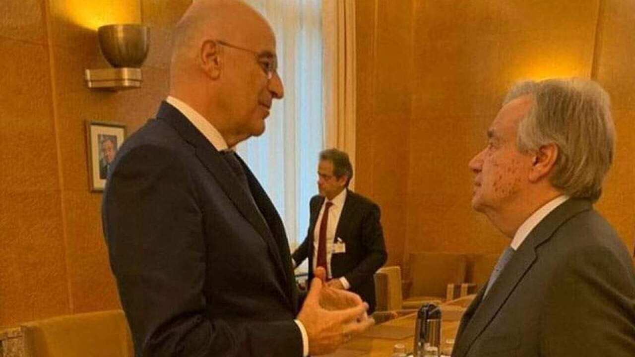 Nikos Dendias- Antonios Guterres