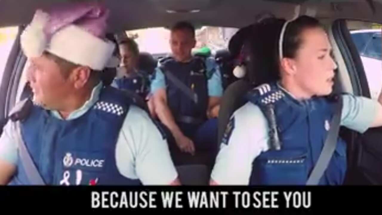 New Zealand's Welling District Police wish their community a Merry Christmas